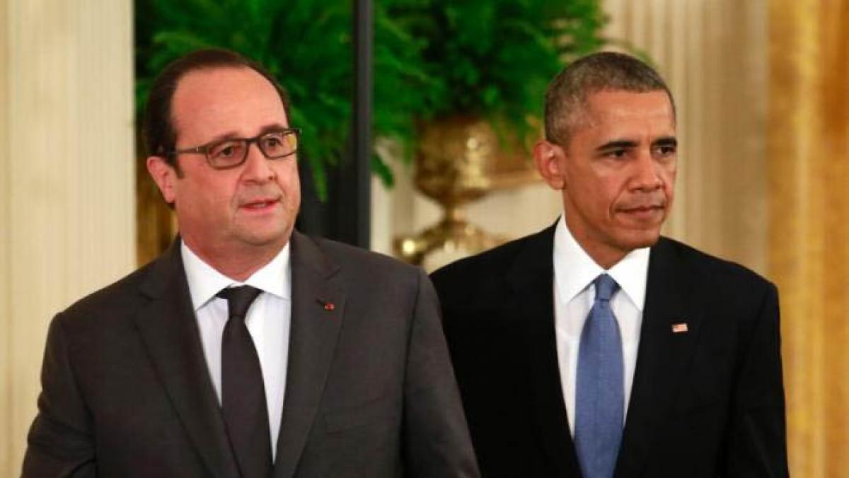 Hollande, Obama vow boosted action on terrorism