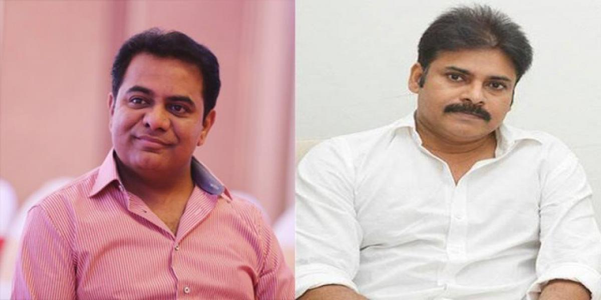 KTR heaps praises on Pawan Kalyan for promoting handlooms in Katamarayudu