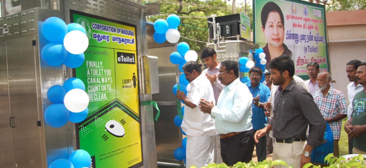 Madurai gets two E-Toilets