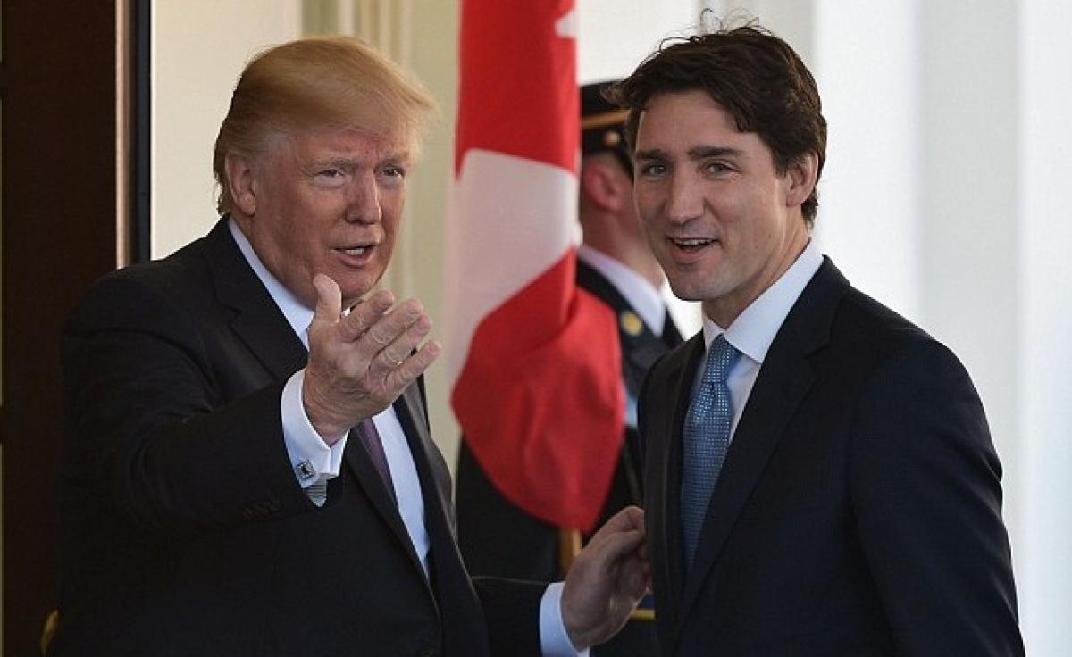 Trump praises Canadian PM for raising military budget