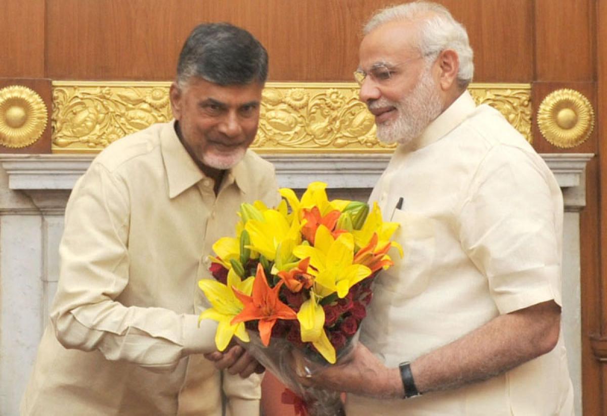 Chandrababu invites PM Modi for Amaravati foundation ceremony