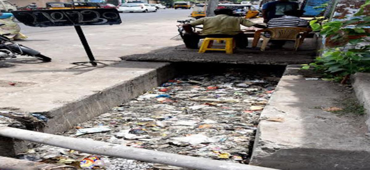 Encroached drains clog, cause overflow