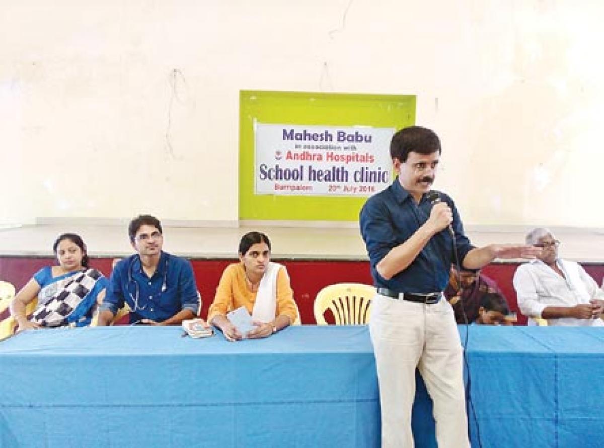 Free mega health camp organised at Burripalem