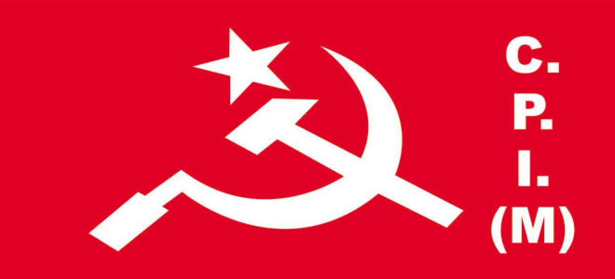 CPI (M) slams CM, stages dharna