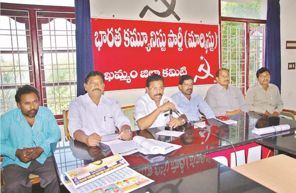 CPM blames TRS for not fulfilling poll promises