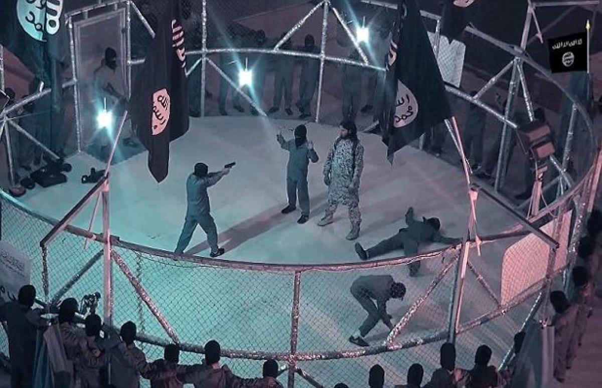 ISIS video shows boys trained in caged ring with balaclavas