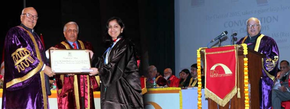 Former Governor of Sikkim motivates and enlightens students of The NorthCap University at 4th convocation