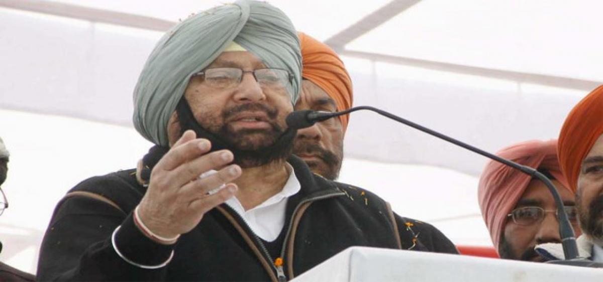 Amarinder to be sworn-in on March 16