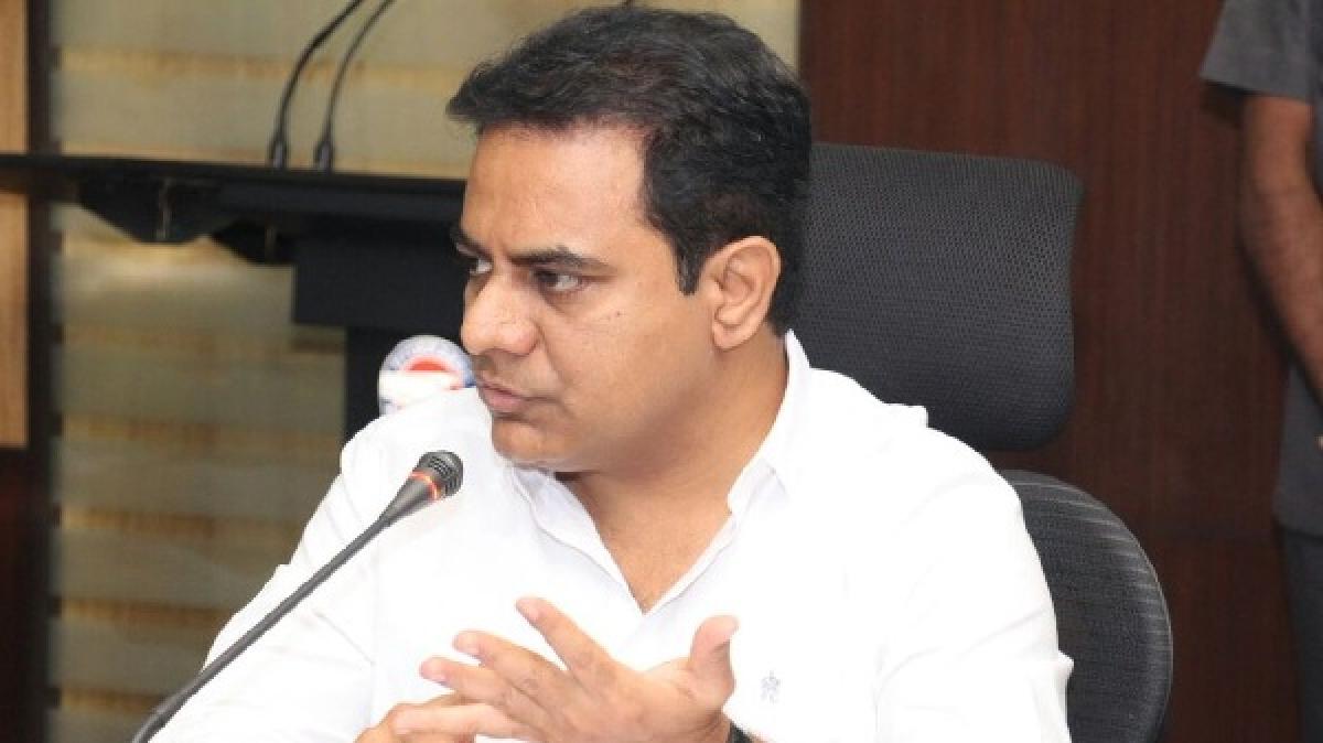 KTR lays foundation stone for 126 double bedroom houses in Bagh Lingampally