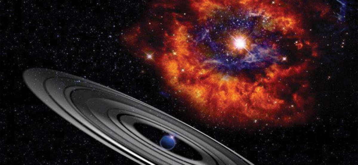 Mysterious eclipses point to giant ringed Jupiter like planet