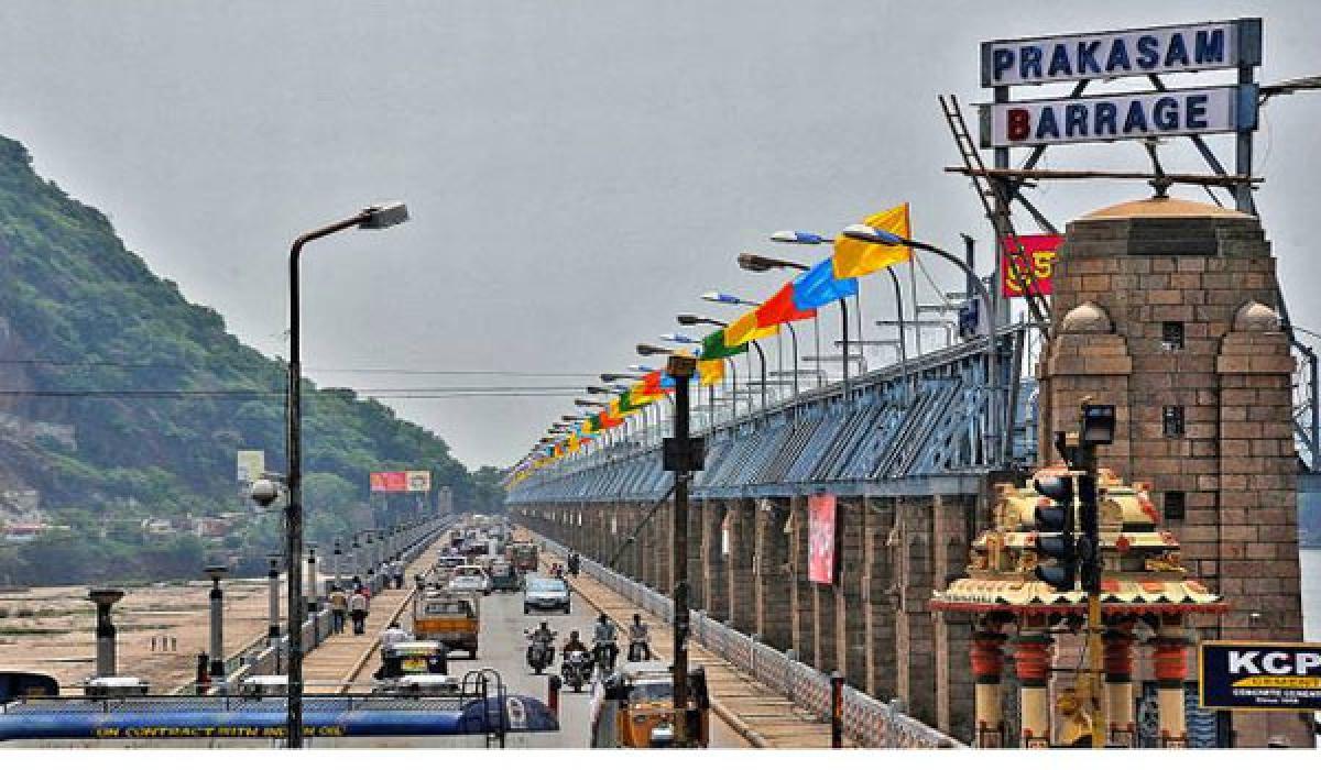 Repair to Prakasam Barrage Traffic diversion takes place