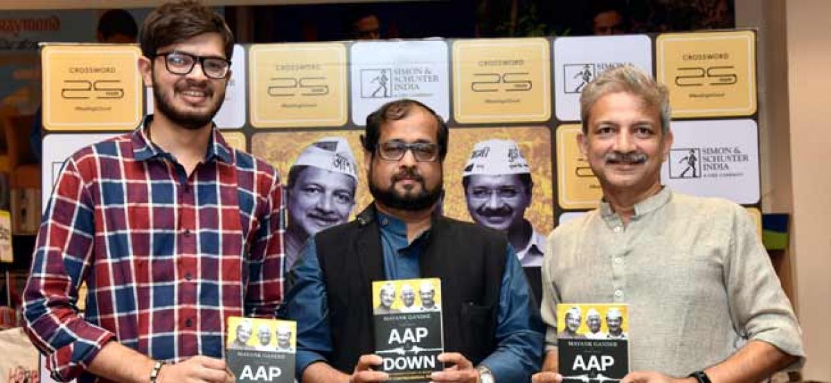 AAP and DOWN launched at Crossword Bookstores, Kemps Corner