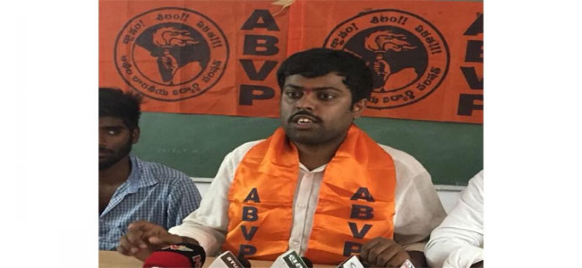 ABVP calls for junior colleges bandh today