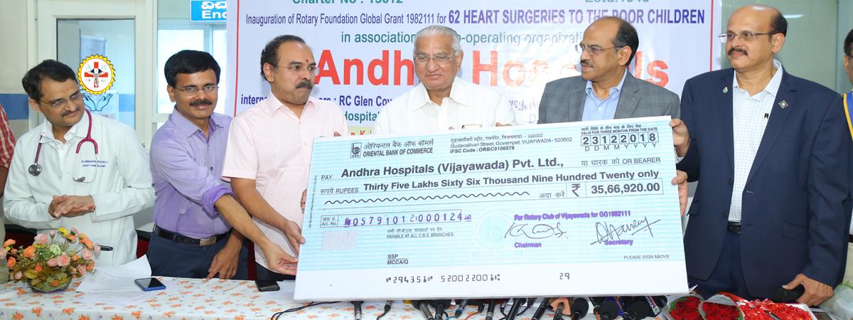 Andhra Hospitals, Rotary Club to conduct 62 surgeries