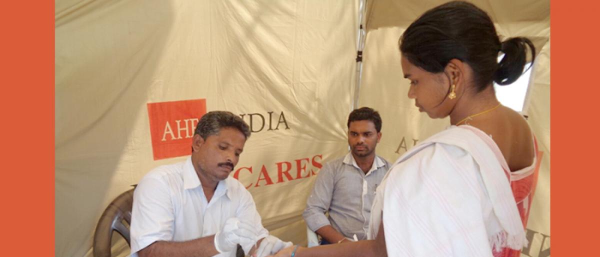 RAKSHANA India, AHF care for AIDS patients