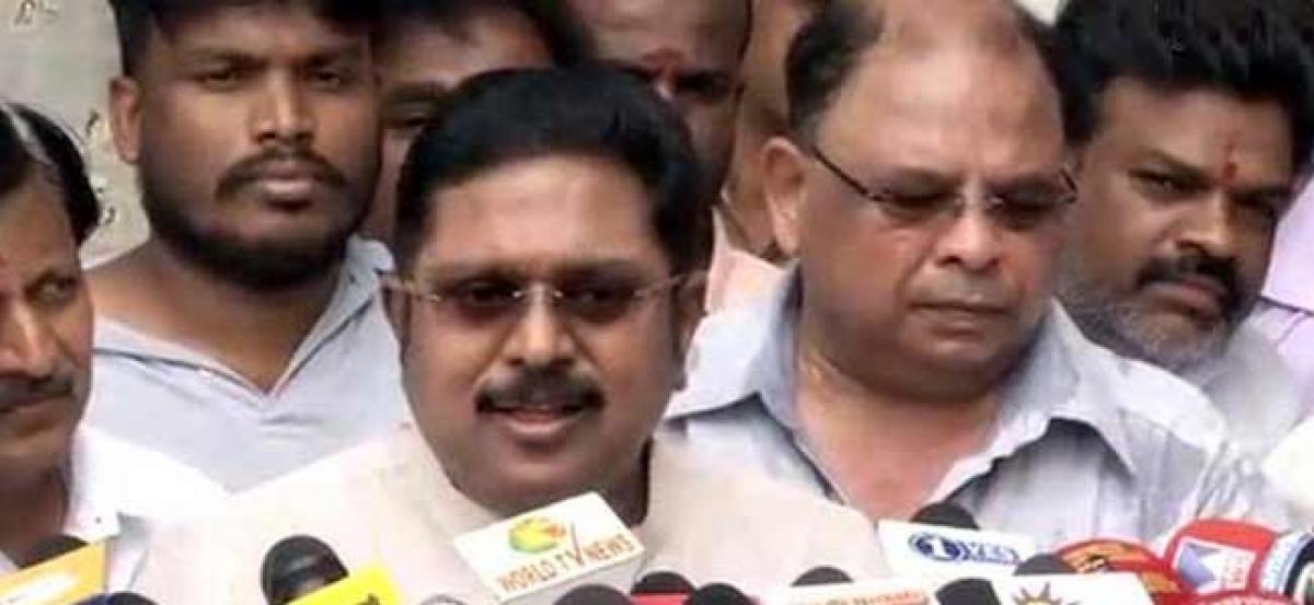 Dhinakaran files nomination for RK Nagar by-polls, says will teach opponents a lesson