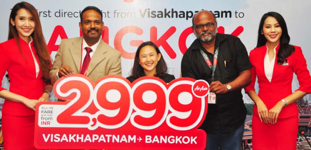 AirAsia to launch Vizag-Bangkok flights from December 8