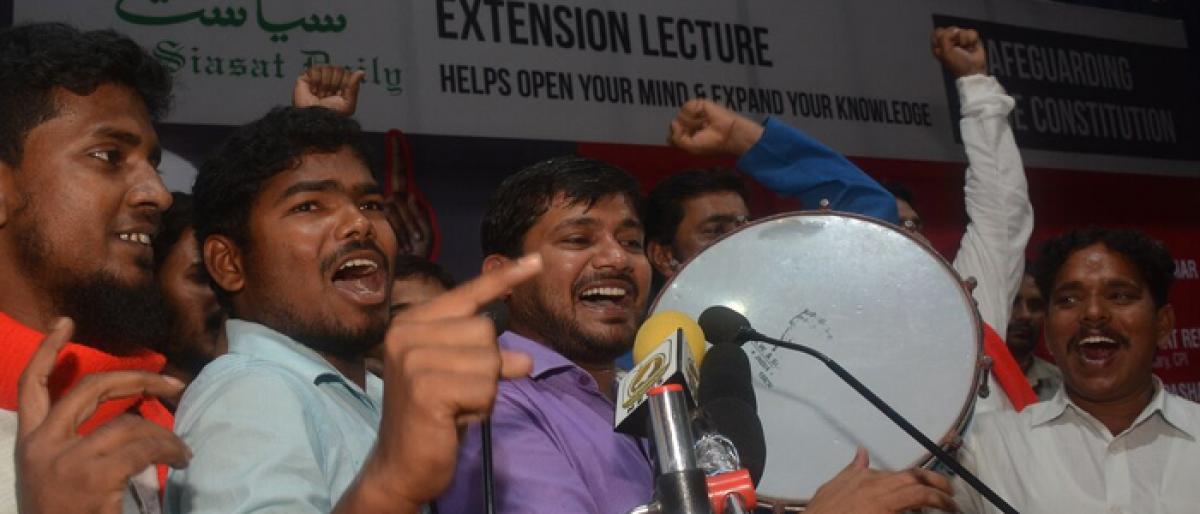 NDA govt trying to divide society: Kanhaiya Kumar