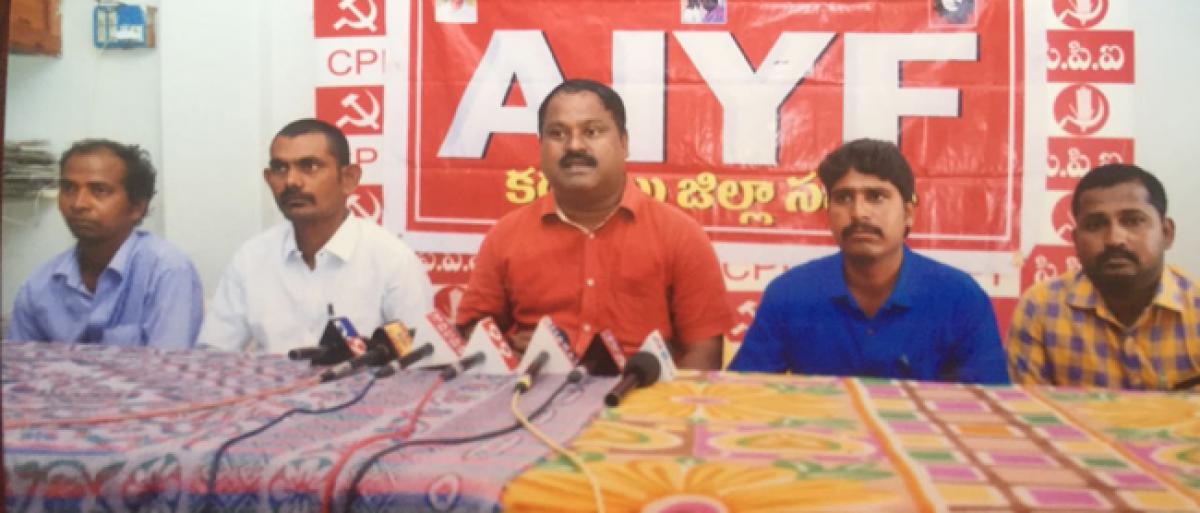 AIYF: BJP failed to fulfil bifurcation promises