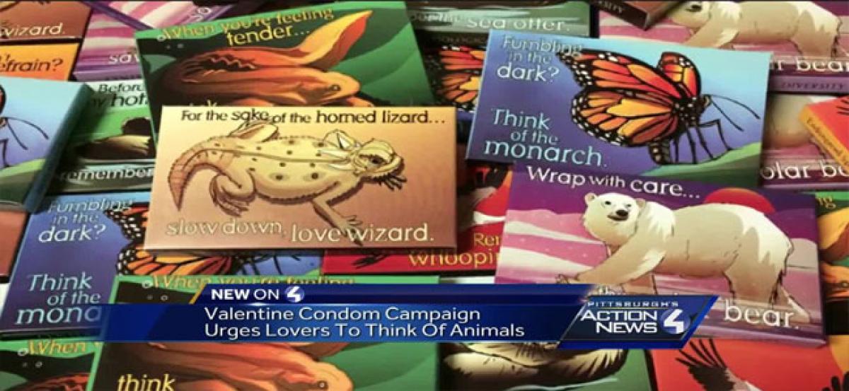 This Valentines Day a CONDOM campaign urges lovers to think of animals