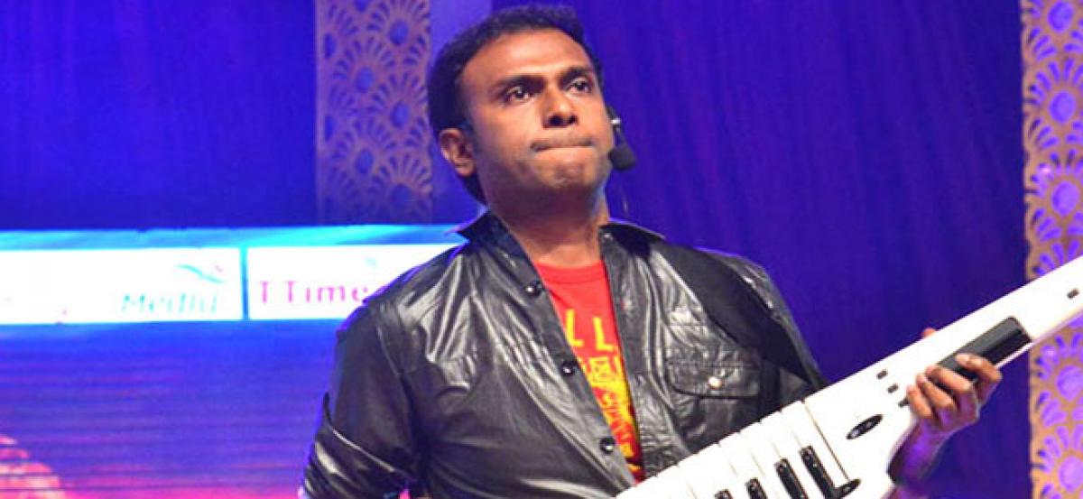 Anup composing tunes for  political parties