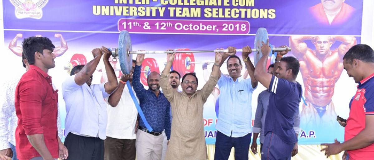 V-C Prof Murru Mutyala Naidu urges students to excel in sports