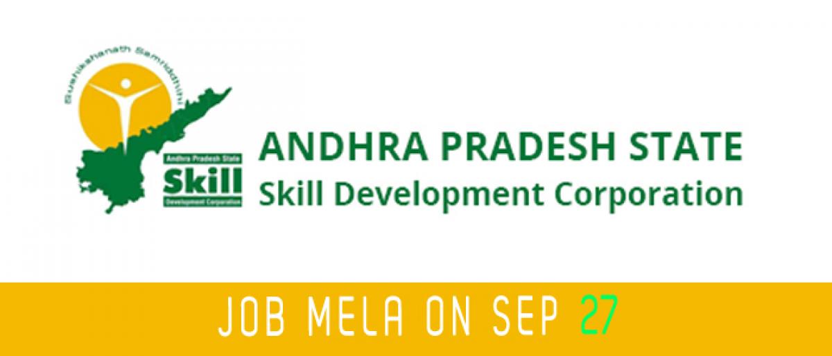 Job mela on Thursday under the aegis of APPSSDC at Neon Plaza, Padavala Revu Centre, Machavaram