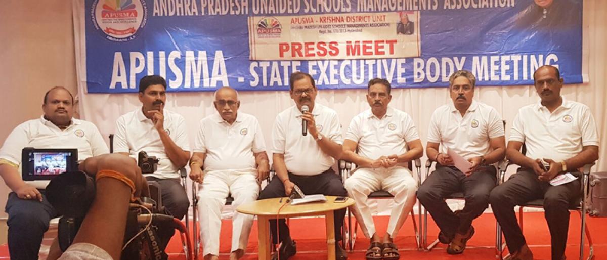 AP Unaided school managements to hold seminar in Vijayawada