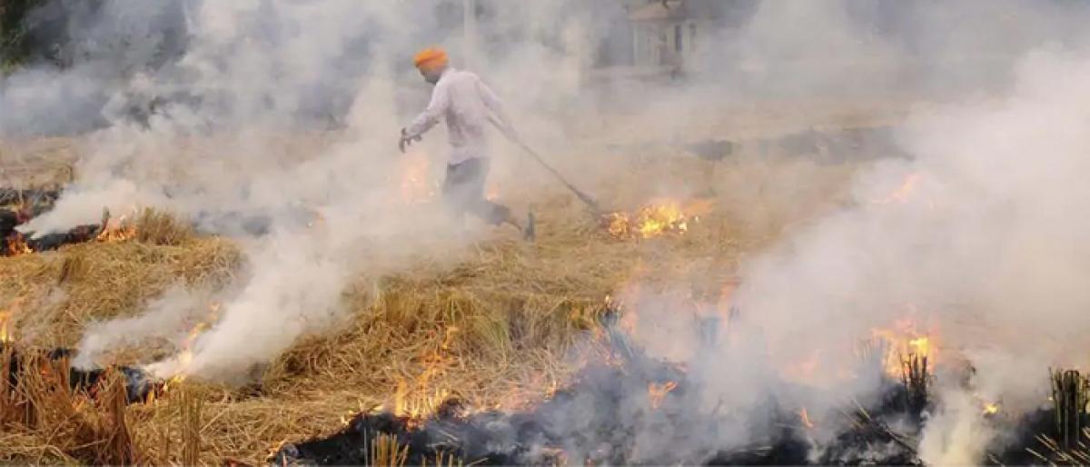 Stubble burning worsens air quality