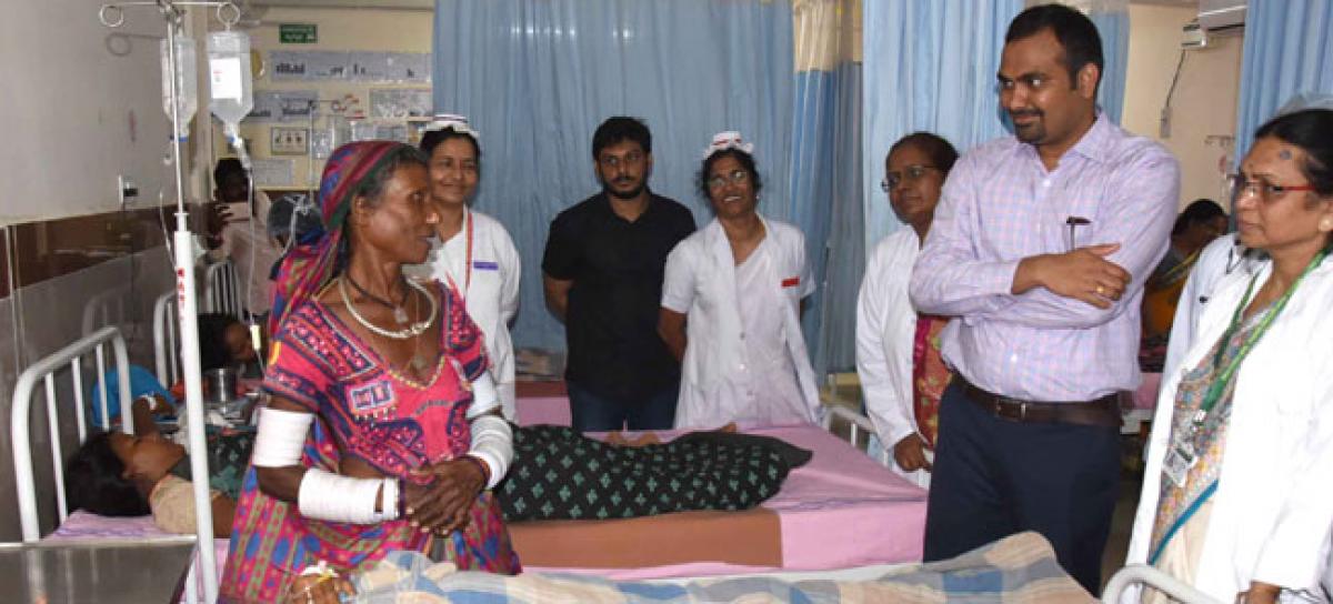 Telangana Govt hospital to add 100 beds: Collector RV Karnan