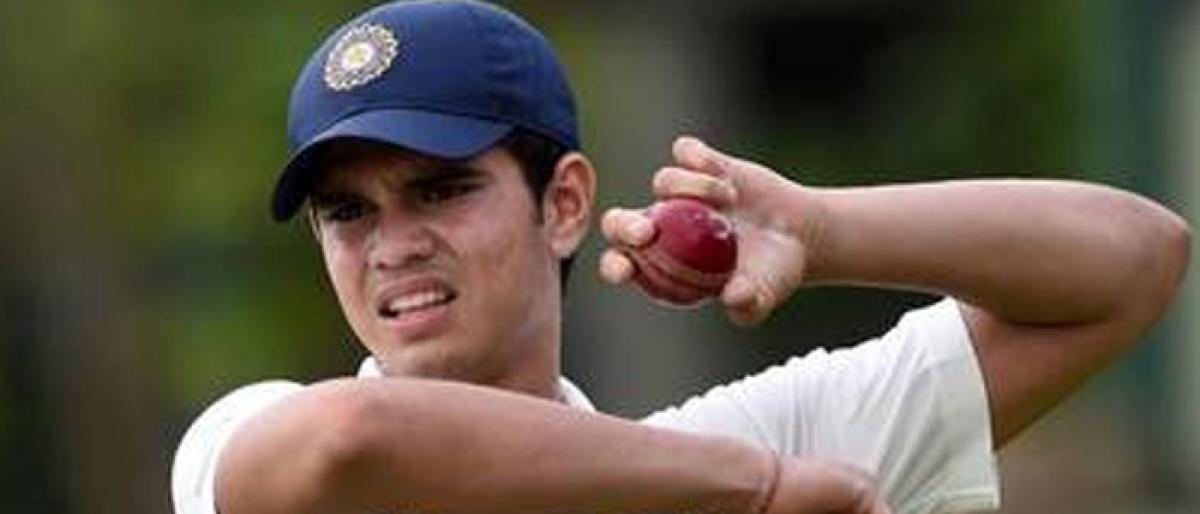 Arjun Tendulkar picks fifer to put Mumbai in command against Delhi in Cooch Behar Trophy