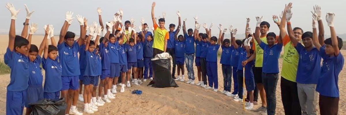 Krishna riverbed cleaning drive held
