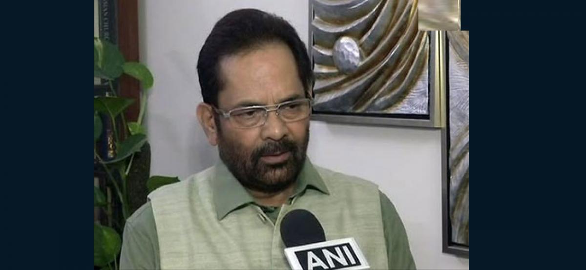 Record number of Haj Pilgrims from India this year: Naqvi