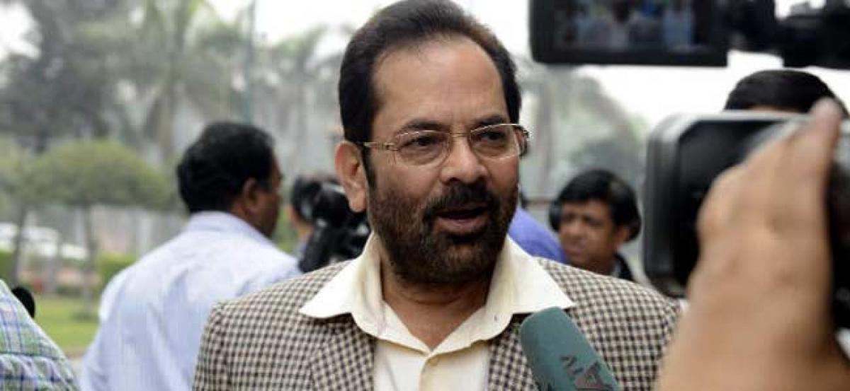 Global tender floated for shipping firms to revive sea route for Haj: Mukhtar Abbas Naqvi