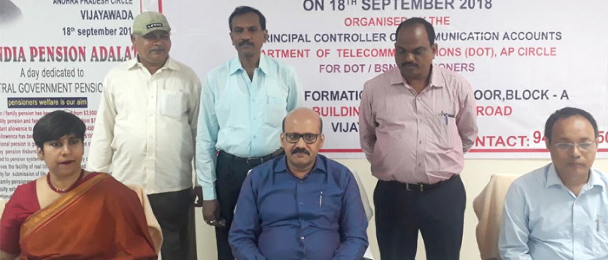 National Pension Adalat held at Tummalapalli Kalakshetram in Vijayawada