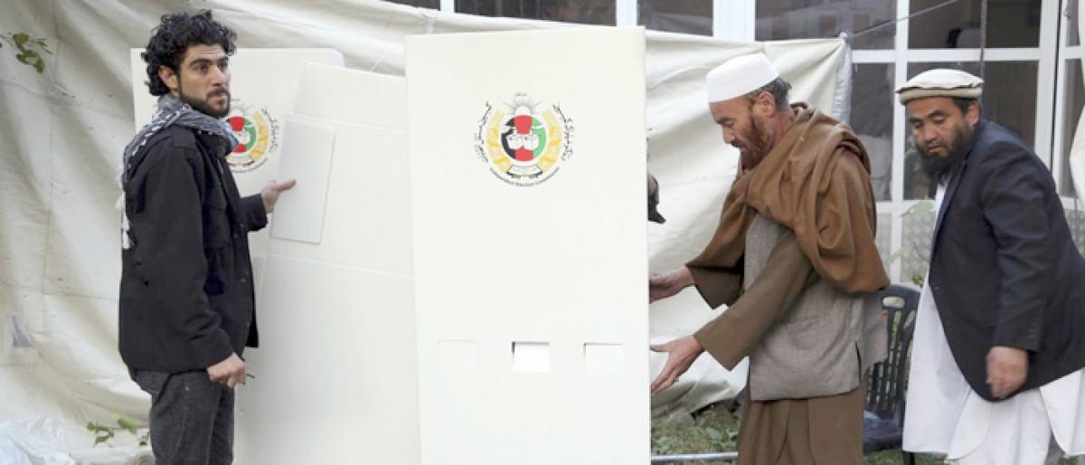 Voting underway for Afghan parliamentary polls
