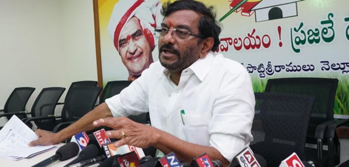 Minister Somireddy slams Centre for meagre hike in Minimum Support Price