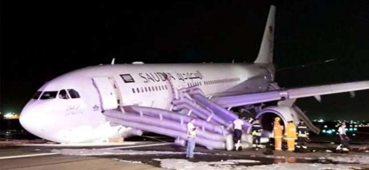 Saudi Arabian Airlines makes emergency landing in Jeddah; 53 people injured