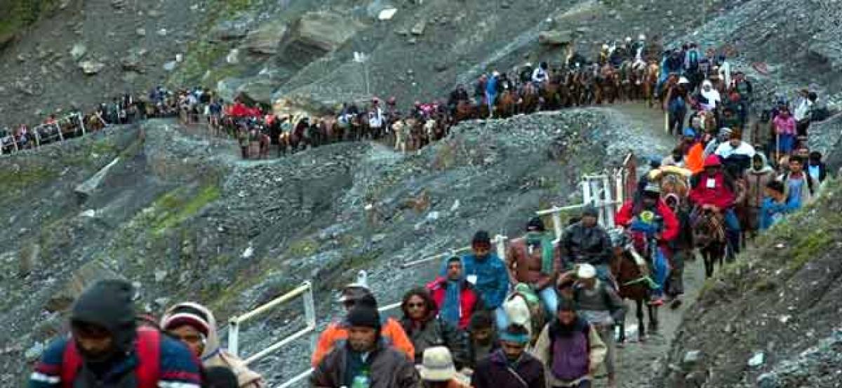 52 pilgrims leave for Amarnath Yatra