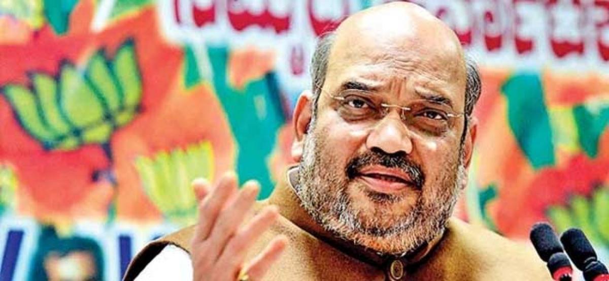 Congress using terms like saffron terror is shameful: BJP chief Amit Shah