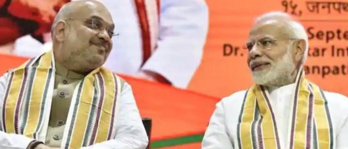 BJP working for making India, Congress for breaking India: Shah
