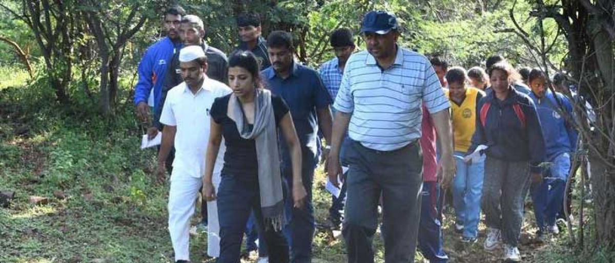 Amrapali goes on a trekking expedition