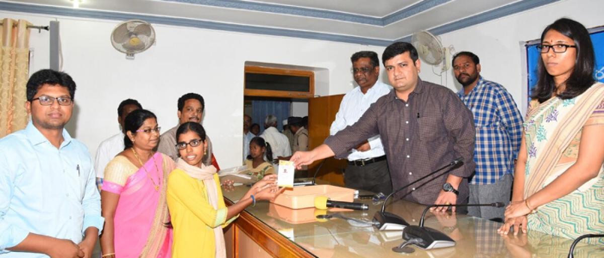 Amrutha Health Cards for orphan children launched in Ongole