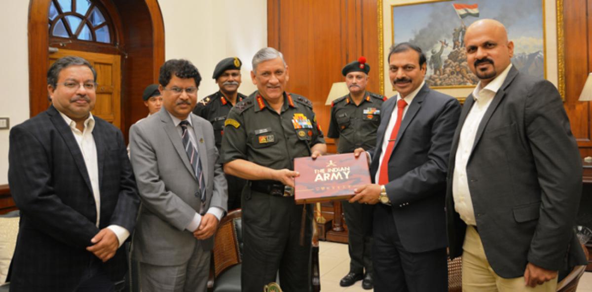 Chief of Army Staff apprised of Andhra University defence education project