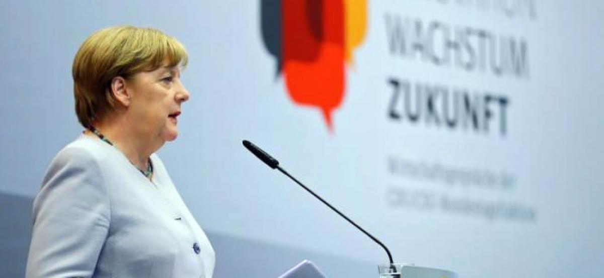 Merkel urges Europe to rise to climate change challenge