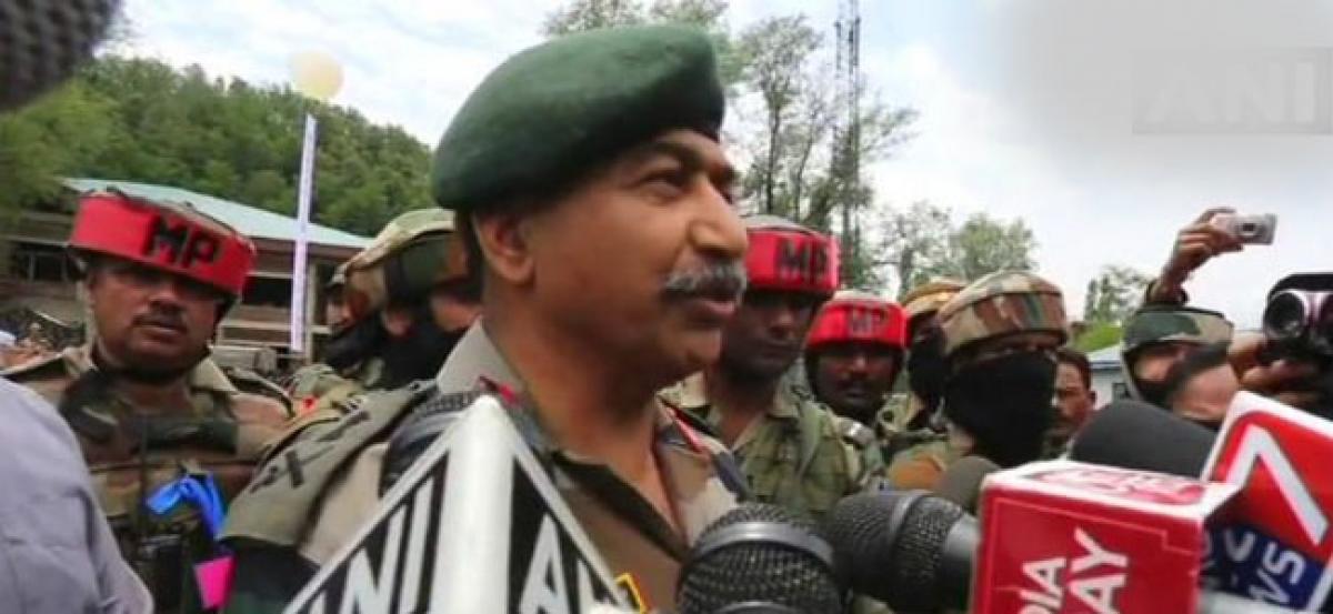 Over 250 terrorists present in Southern Kashmir: Lt. General Bhatt