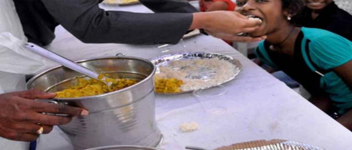 Bin placed near Annapurna meal counter