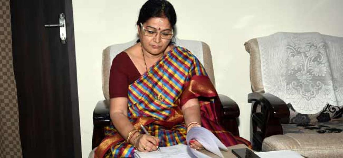 Anuradha takes charge as in-charge EO of Kanakadurga temple