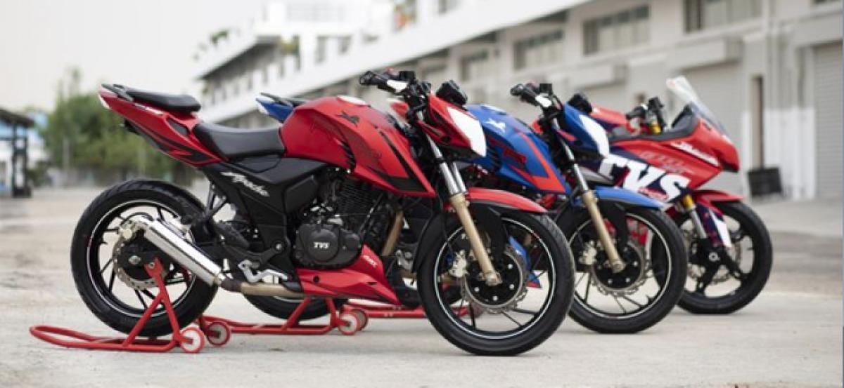 Race Spec Tvs Apache Rr 310 And Rtr 200 4v Edition 2 0 To Debut