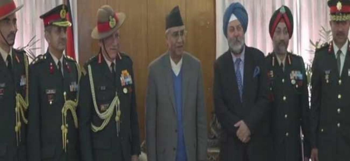 Army Chief Gen Bipin Rawat calls on Nepal PM